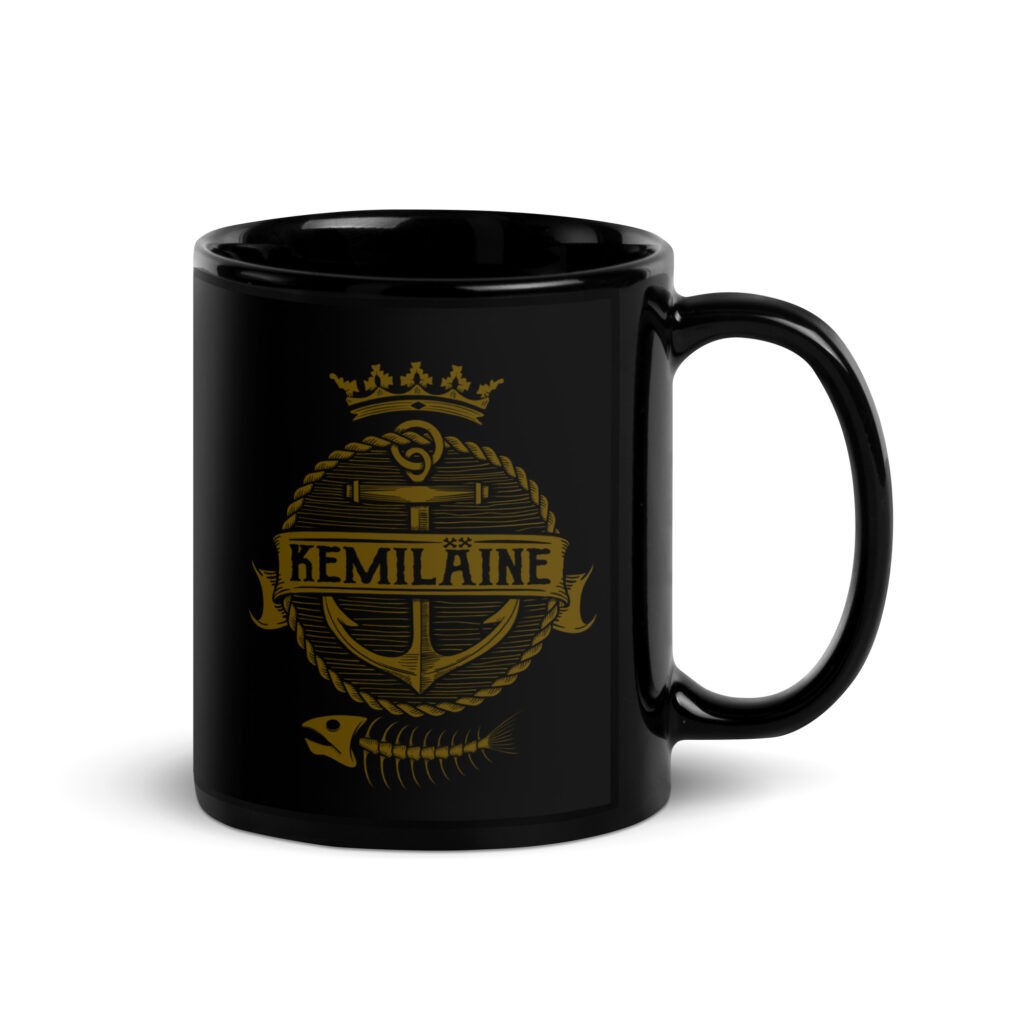 KEMILÄINE -muki - musta